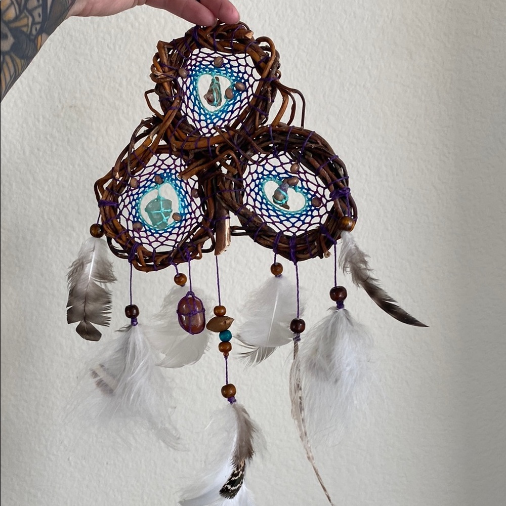 Handcrafted Dreamcatcher with Feathers